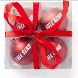 Full Send Nelk Boys Christmas Ornaments 4 Pack new in box.